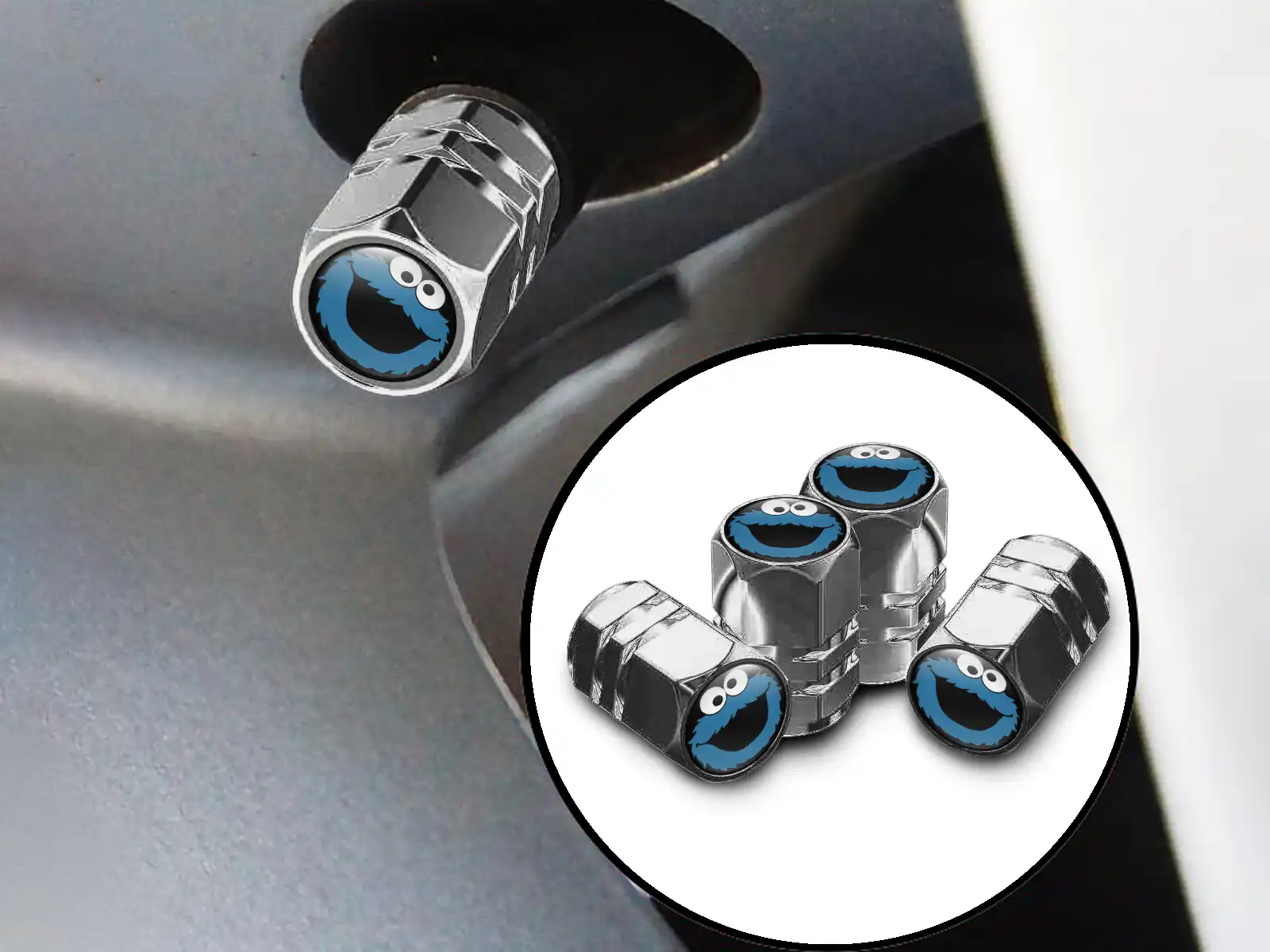 Tire Valve Caps Cars Luxury Look